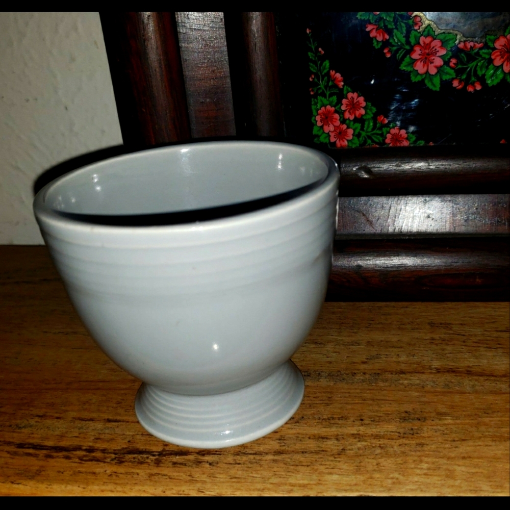 Extremely Rare, Hard To Find Grey Fiesta Egg CupFiesta